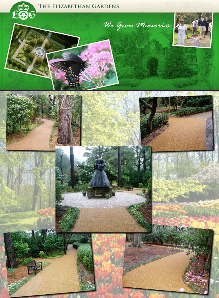 Klingstone Paths @ The Elizabethan Gardens