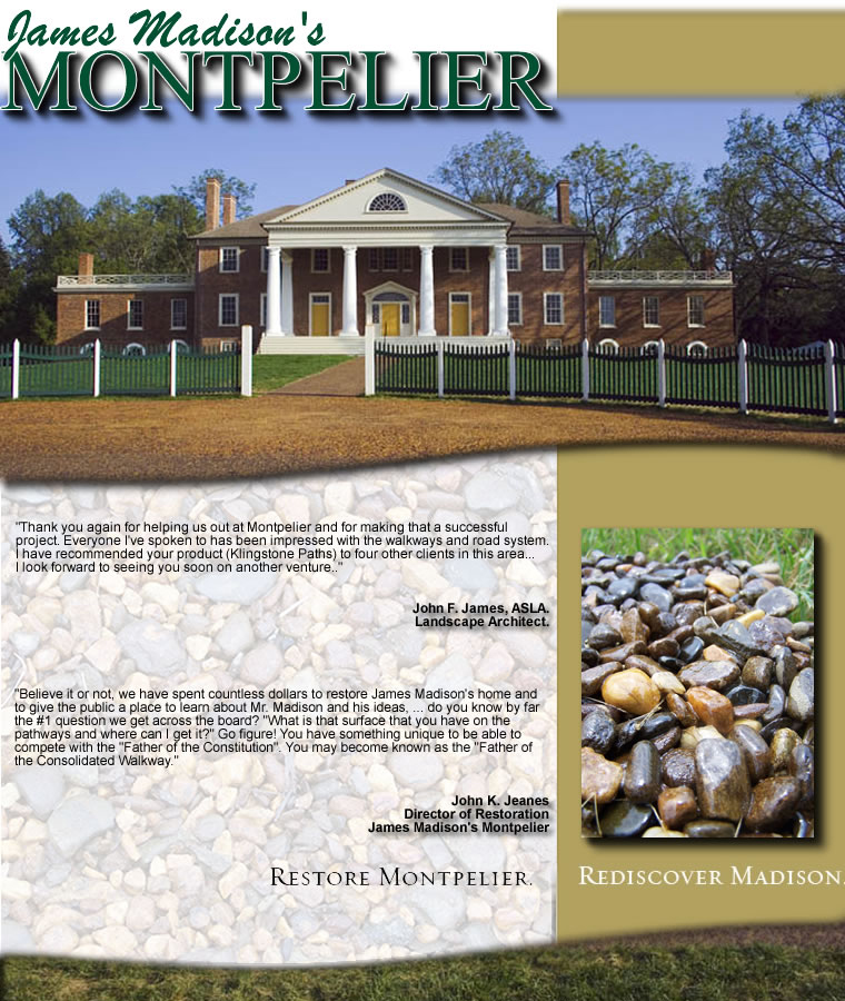 Klingstone Paths at James Madison's Montpelier